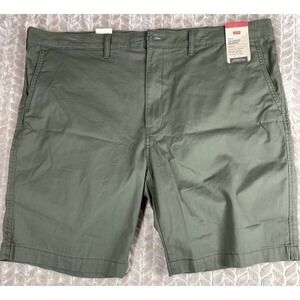 Levi's XX Chino Shorts 42 X 9 Green‎ Men Waterless Stretch NWT